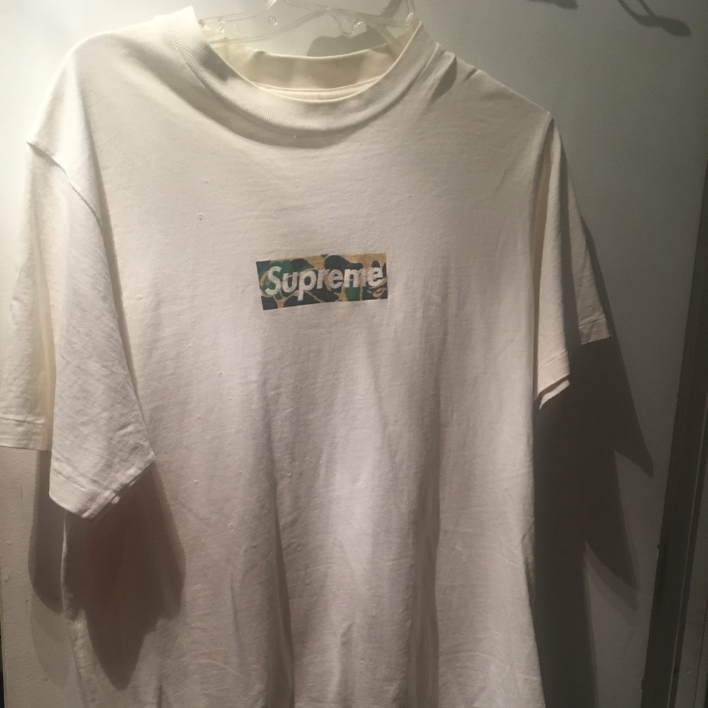 Supreme Bape box logo tee 2001 size large yeezy
